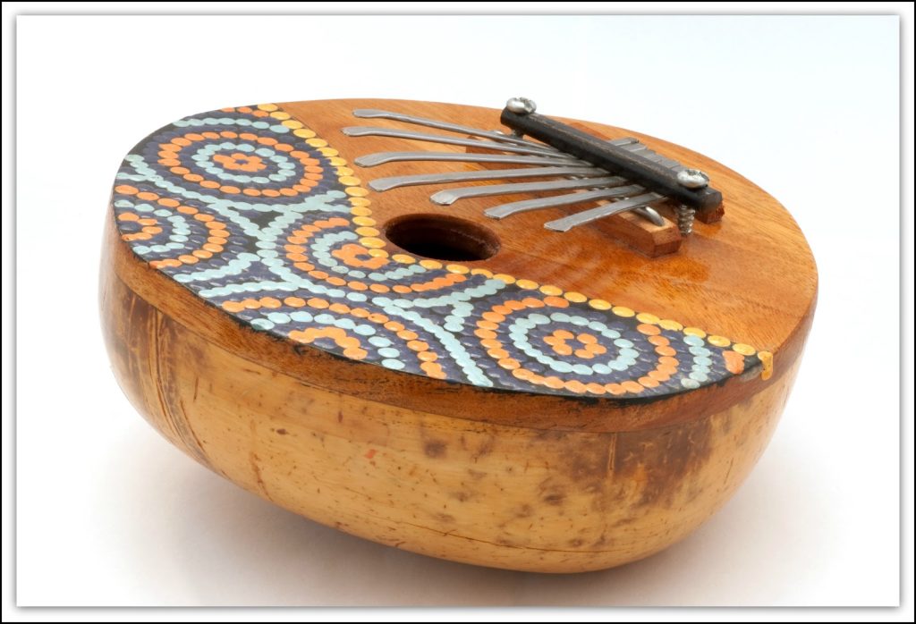 musical instrument made of a hollow gourd