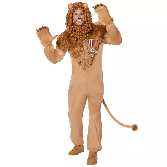 the lion costume in wizard of oz  made of