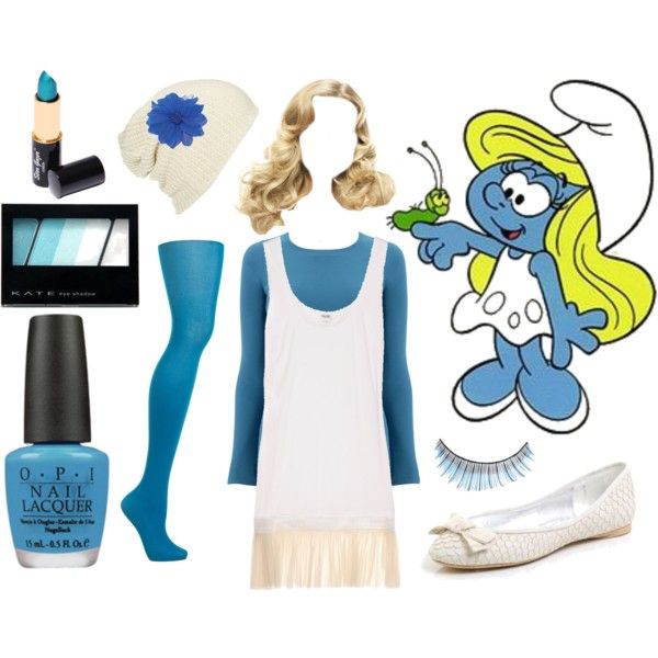 make a smurfette costume