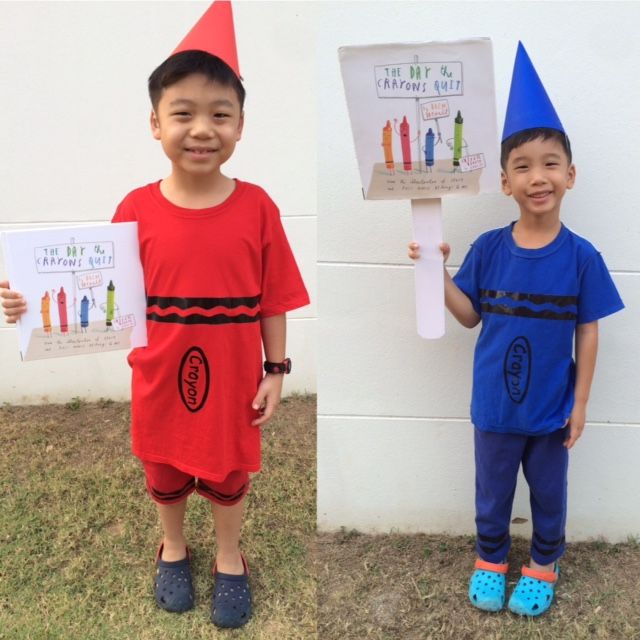 make a crayon costume