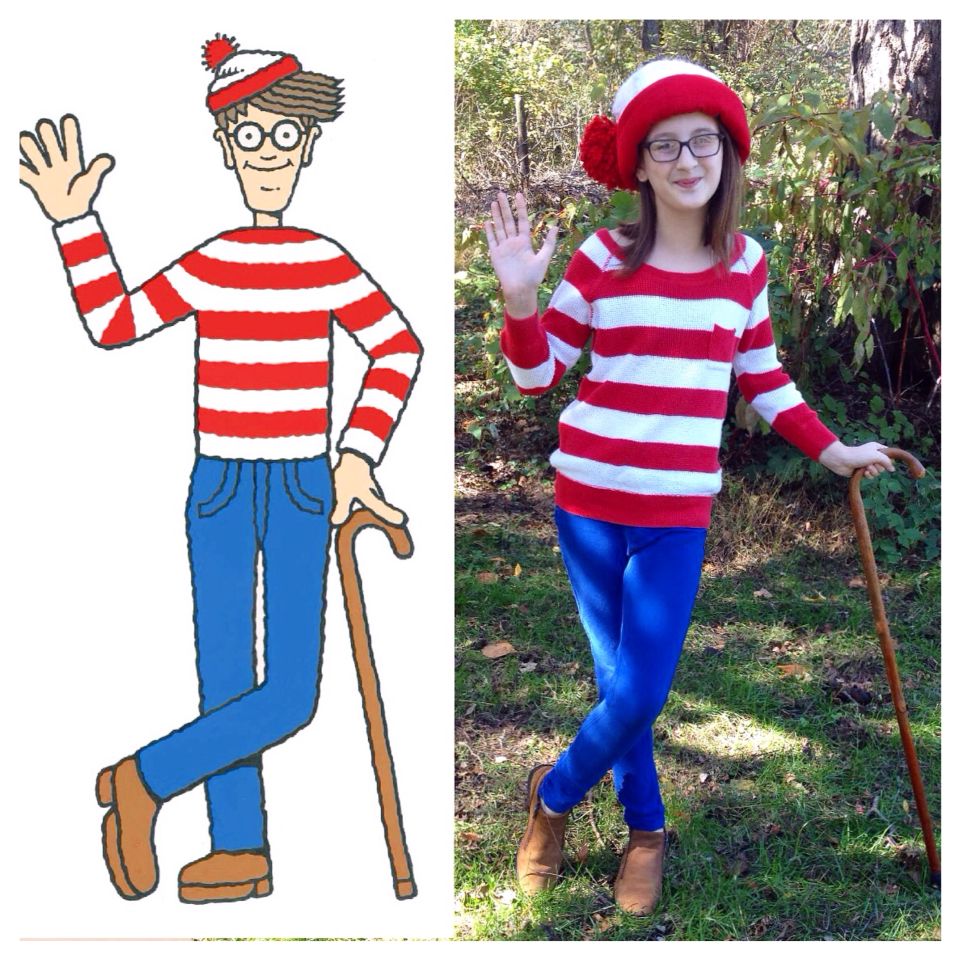 make a where's waldo costume