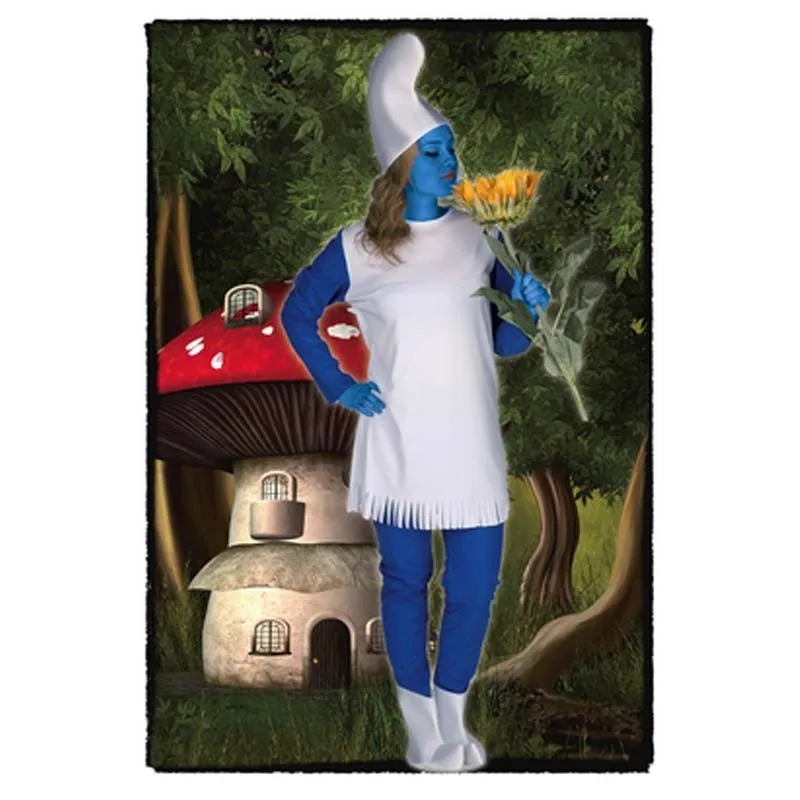 make a smurfette costume