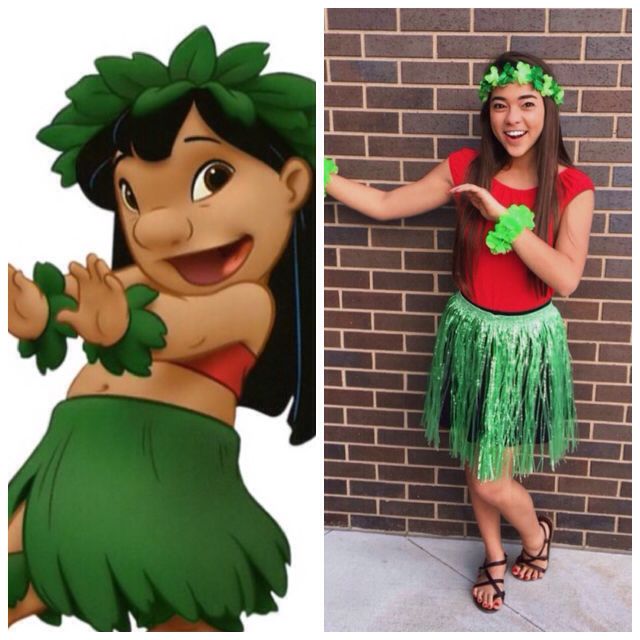 make a lilo hula costume