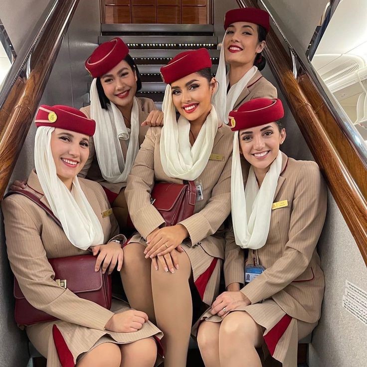 Emirates flight attendant uniform